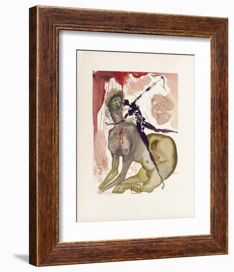 Divine Comedie, Enfer 12: Le Minotaure-Salvador Dalí-Framed Collectable Print