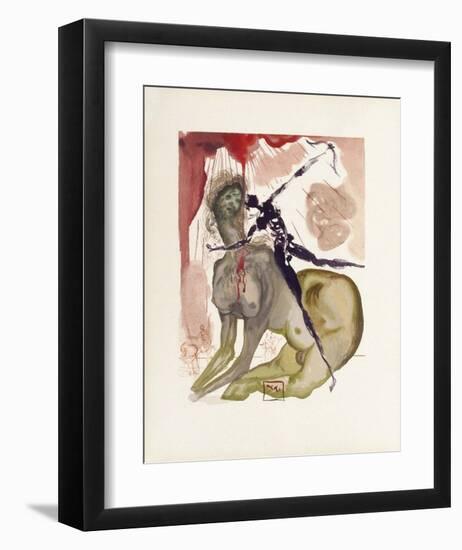 Divine Comedie, Enfer 12: Le Minotaure-Salvador Dalí-Framed Collectable Print