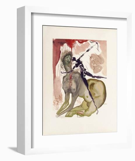Divine Comedie, Enfer 12: Le Minotaure-Salvador Dalí-Framed Collectable Print