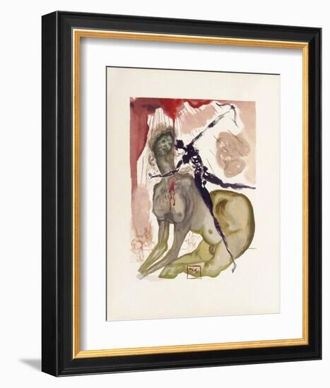 Divine Comedie, Enfer 12: Le Minotaure-Salvador Dalí-Framed Collectable Print