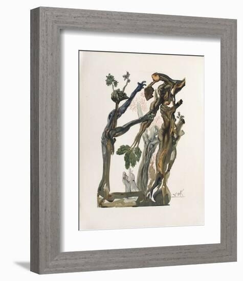 Divine Comedie, Enfer 13: La Forêt Des Suicidés-Salvador Dalí-Framed Collectable Print