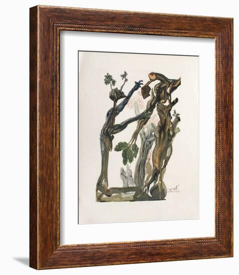 Divine Comedie, Enfer 13: La Forêt Des Suicidés-Salvador Dalí-Framed Collectable Print