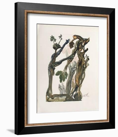 Divine Comedie, Enfer 13: La Forêt Des Suicidés-Salvador Dalí-Framed Collectable Print