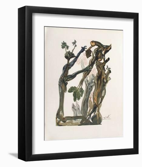 Divine Comedie, Enfer 13: La Forêt Des Suicidés-Salvador Dalí-Framed Collectable Print