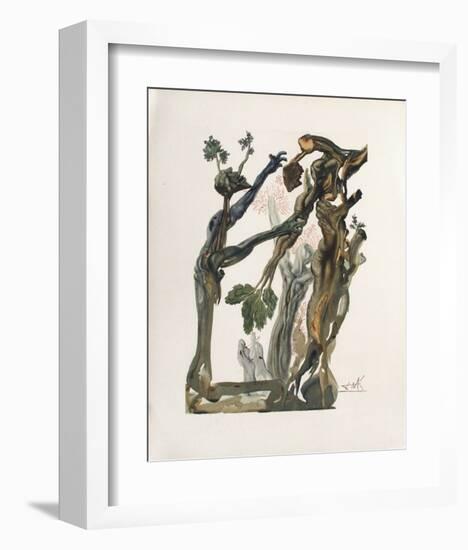 Divine Comedie, Enfer 13: La Forêt Des Suicidés-Salvador Dalí-Framed Collectable Print