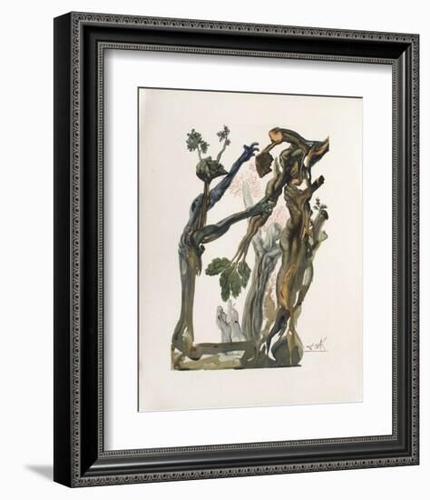 Divine Comedie, Enfer 13: La Forêt Des Suicidés-Salvador Dalí-Framed Collectable Print