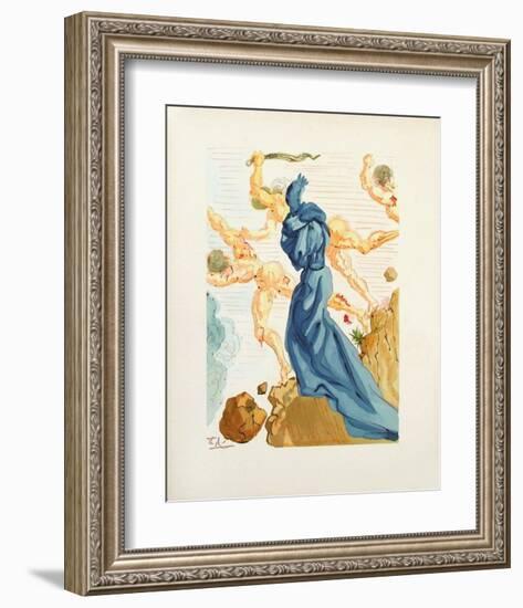 Divine Comedie, Enfer 15: Les Margelles du Phlegeton-Salvador Dalí-Framed Collectable Print