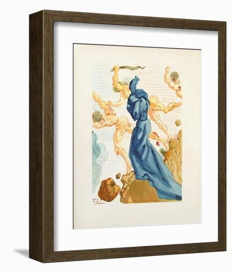 Divine Comedie, Enfer 15: Les Margelles du Phlegeton-Salvador Dalí-Framed Collectable Print