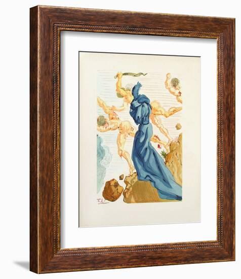 Divine Comedie, Enfer 15: Les Margelles du Phlegeton-Salvador Dalí-Framed Collectable Print