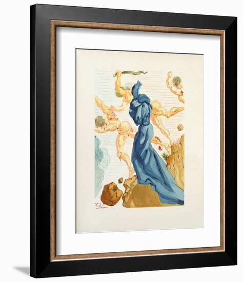 Divine Comedie, Enfer 15: Les Margelles du Phlegeton-Salvador Dalí-Framed Collectable Print