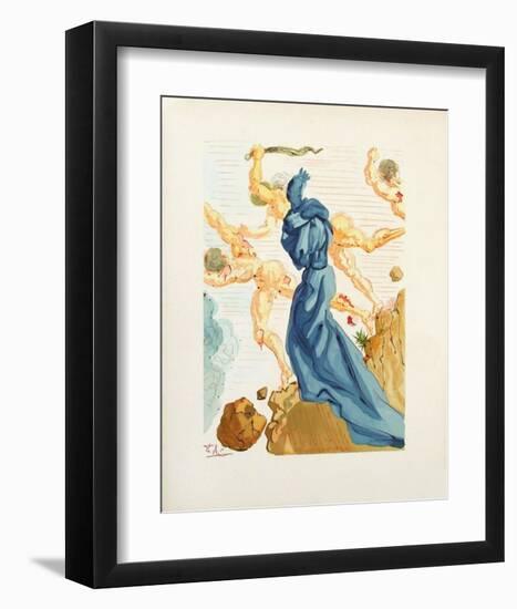 Divine Comedie, Enfer 15: Les Margelles du Phlegeton-Salvador Dalí-Framed Collectable Print