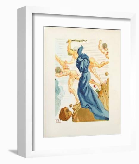 Divine Comedie, Enfer 15: Les Margelles du Phlegeton-Salvador Dalí-Framed Collectable Print