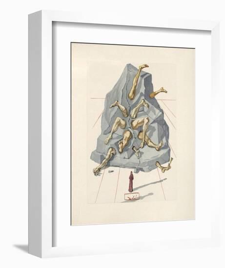 Divine Comedie, Enfer 19: Les Simoniaques-Salvador Dalí-Framed Collectable Print