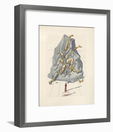 Divine Comedie, Enfer 19: Les Simoniaques-Salvador Dalí-Framed Collectable Print