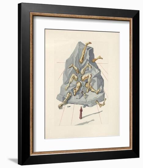 Divine Comedie, Enfer 19: Les Simoniaques-Salvador Dalí-Framed Collectable Print