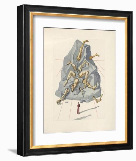 Divine Comedie, Enfer 19: Les Simoniaques-Salvador Dalí-Framed Collectable Print