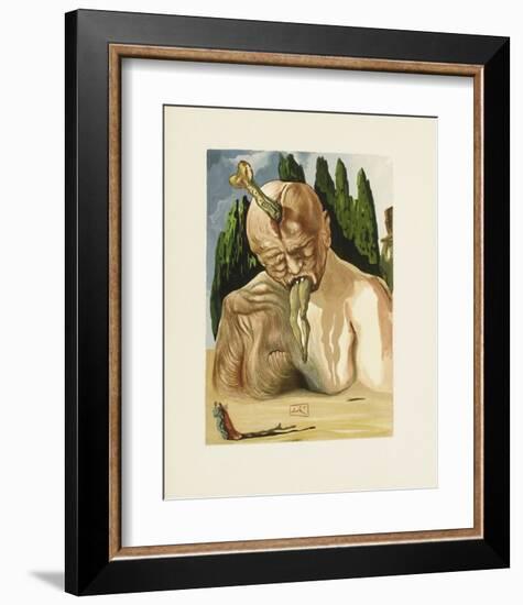 Divine Comedie, Enfer 27: Un Diable Logicien-Salvador Dalí-Framed Collectable Print