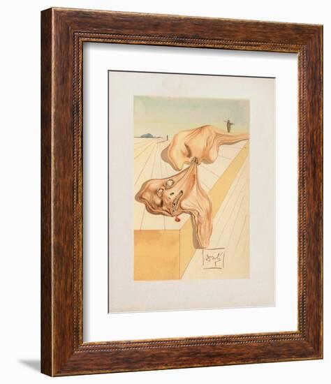 Divine Comedie, Enfer 30: Les hommes qui s'entre-devorent-Salvador Dalí-Framed Collectable Print