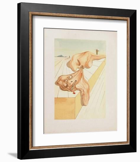 Divine Comedie, Enfer 30: Les hommes qui s'entre-dévorent-Salvador Dalí-Framed Collectable Print