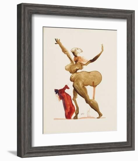 Divine Comedie, Enfer 33: Les Traitres Envers Leurs Hôtes-Salvador Dalí-Framed Collectable Print