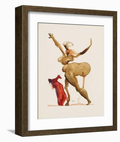 Divine Comedie, Enfer 33: Les Traitres Envers Leurs Hôtes-Salvador Dalí-Framed Collectable Print