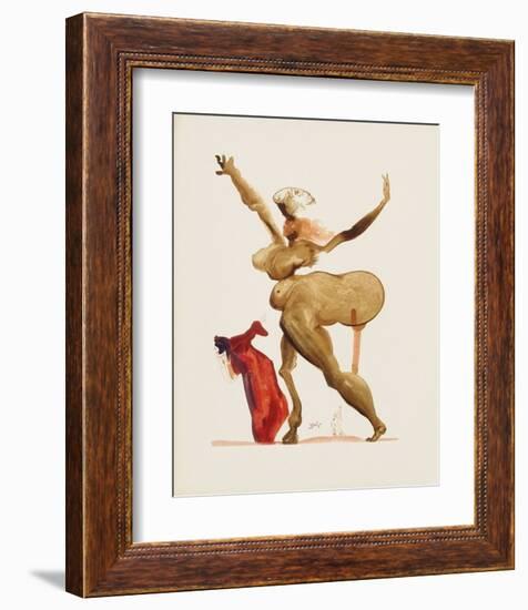 Divine Comedie, Enfer 33: Les Traitres Envers Leurs Hôtes-Salvador Dalí-Framed Collectable Print