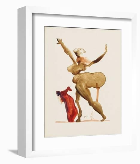 Divine Comedie, Enfer 33: Les Traitres Envers Leurs Hôtes-Salvador Dalí-Framed Collectable Print