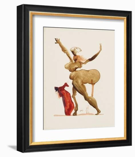 Divine Comedie, Enfer 33: Les Traitres Envers Leurs Hôtes-Salvador Dalí-Framed Collectable Print