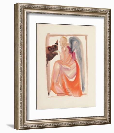 Divine Comedie, Paradis 06: Le ciel de Mercure-Salvador Dalí-Framed Collectable Print