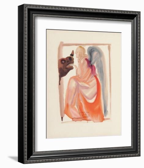 Divine Comedie, Paradis 06: Le ciel de Mercure-Salvador Dalí-Framed Collectable Print