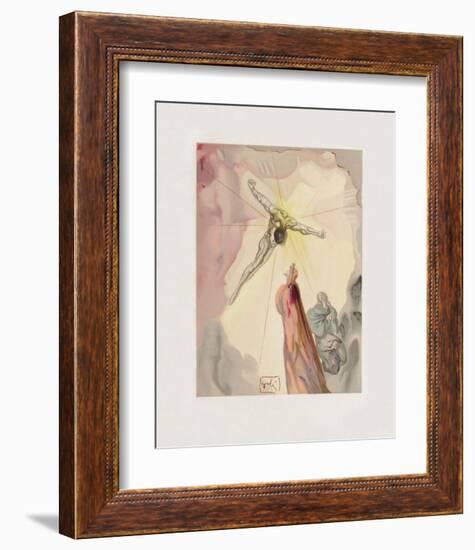 Divine Comedie, Paradis 14: L'apparition du Christ-Salvador Dalí-Framed Collectable Print