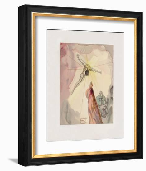 Divine Comedie, Paradis 14: L'apparition du Christ-Salvador Dalí-Framed Collectable Print