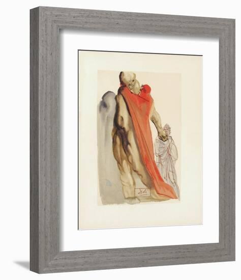 Divine Comedie, Purgatoire 05: Reproches de virgile-Salvador Dalí-Framed Collectable Print