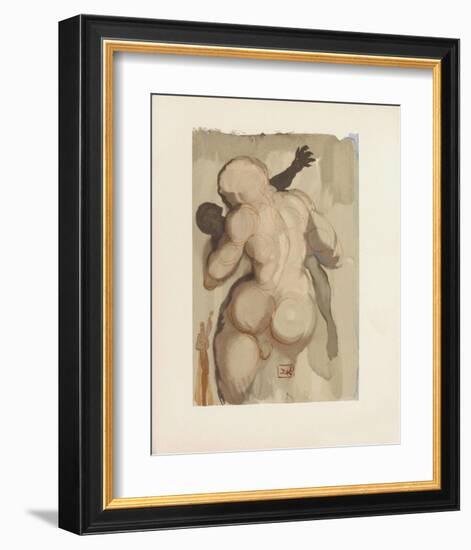 Divine Comedie, Purgatoire 06: Les morts par violence-Salvador Dalí-Framed Collectable Print