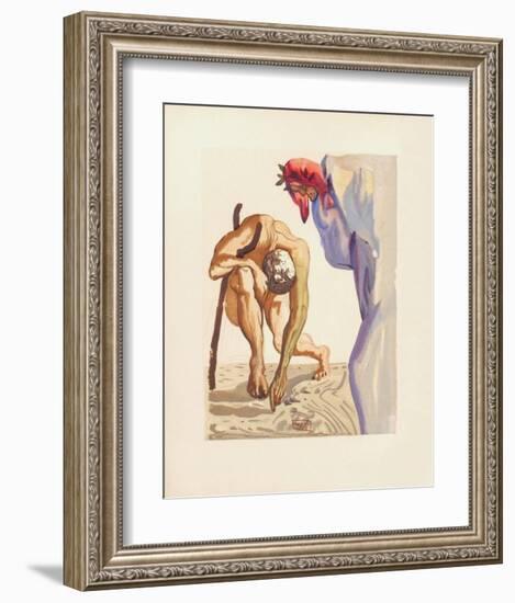 Divine Comedie, Purgatoire 07: Les Princes De La Vallée-Salvador Dalí-Framed Collectable Print