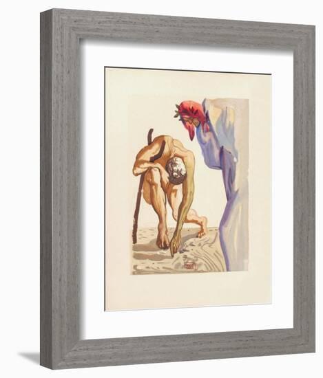 Divine Comedie, Purgatoire 07: Les Princes De La Vallée-Salvador Dalí-Framed Collectable Print