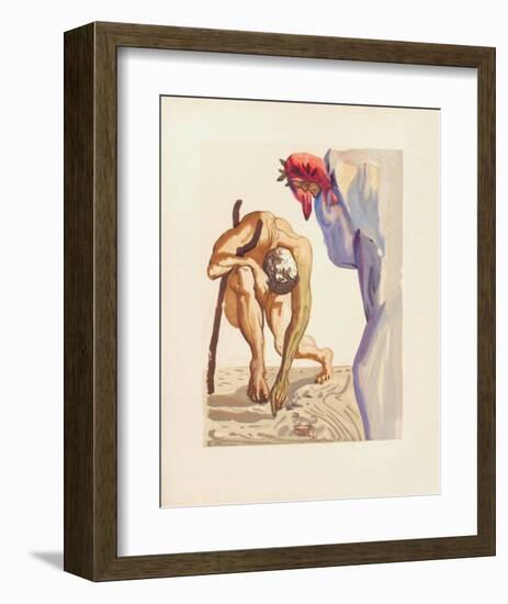 Divine Comedie, Purgatoire 07: Les Princes De La Vallée-Salvador Dalí-Framed Collectable Print