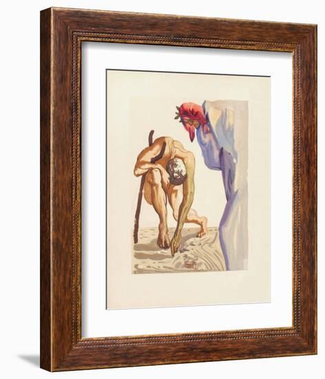 Divine Comedie, Purgatoire 07: Les Princes De La Vallée-Salvador Dalí-Framed Collectable Print