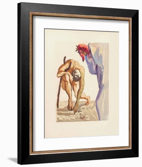 Divine Comedie, Purgatoire 07: Les Princes De La Vallée-Salvador Dalí-Framed Collectable Print