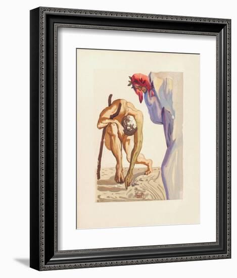 Divine Comedie, Purgatoire 07: Les Princes De La Vallée-Salvador Dalí-Framed Collectable Print