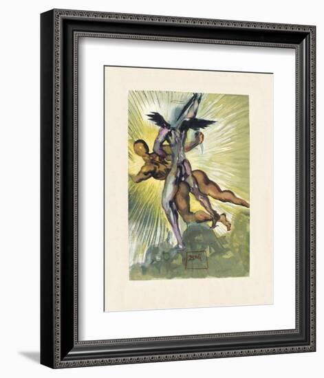 Divine Comedie, Purgatoire 08: Les anges gardiens de la vallee-Salvador Dalí-Framed Collectable Print