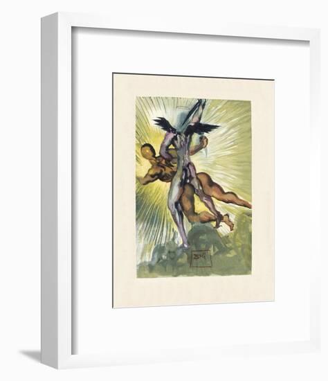 Divine Comedie, Purgatoire 08: Les anges gardiens de la vallee-Salvador Dalí-Framed Collectable Print