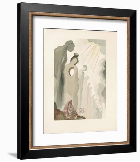 Divine Comedie, Purgatoire 13: La beaute des sculptures-Salvador Dalí-Framed Collectable Print