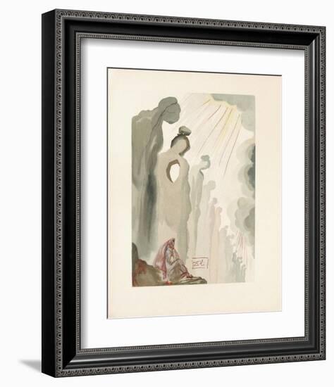 Divine Comedie, Purgatoire 13: La beaute des sculptures-Salvador Dalí-Framed Collectable Print