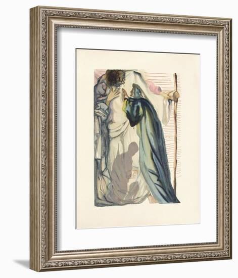 Divine Comedie, Purgatoire 14: Un esprit interroge Dante-Salvador Dalí-Framed Collectable Print