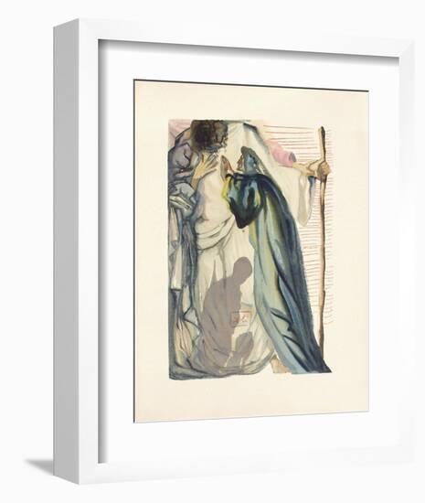 Divine Comedie, Purgatoire 14: Un esprit interroge Dante-Salvador Dalí-Framed Collectable Print