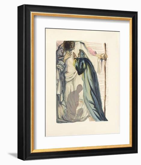 Divine Comedie, Purgatoire 14: Un esprit interroge Dante-Salvador Dalí-Framed Collectable Print