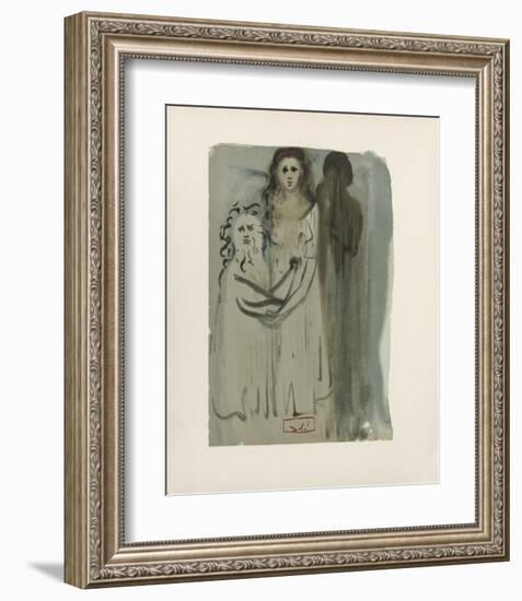 Divine Comedie, Purgatoire 16: Dans La Fumée Des Coléreux-Salvador Dalí-Framed Collectable Print