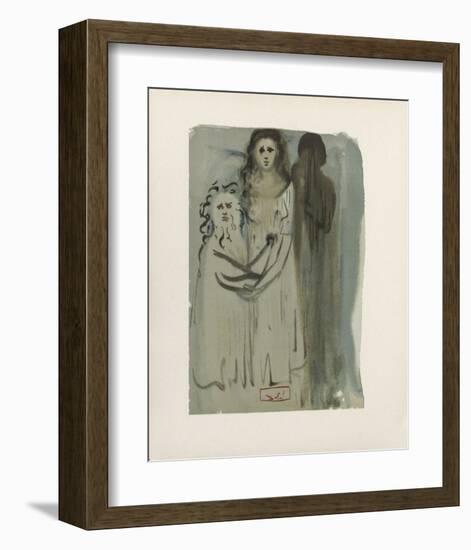 Divine Comedie, Purgatoire 16: Dans La Fumée Des Coléreux-Salvador Dalí-Framed Collectable Print