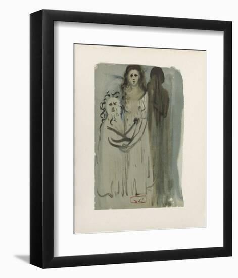 Divine Comedie, Purgatoire 16: Dans La Fumée Des Coléreux-Salvador Dalí-Framed Collectable Print